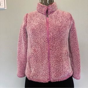 Girls Mauve Fleece Jacket Size M
